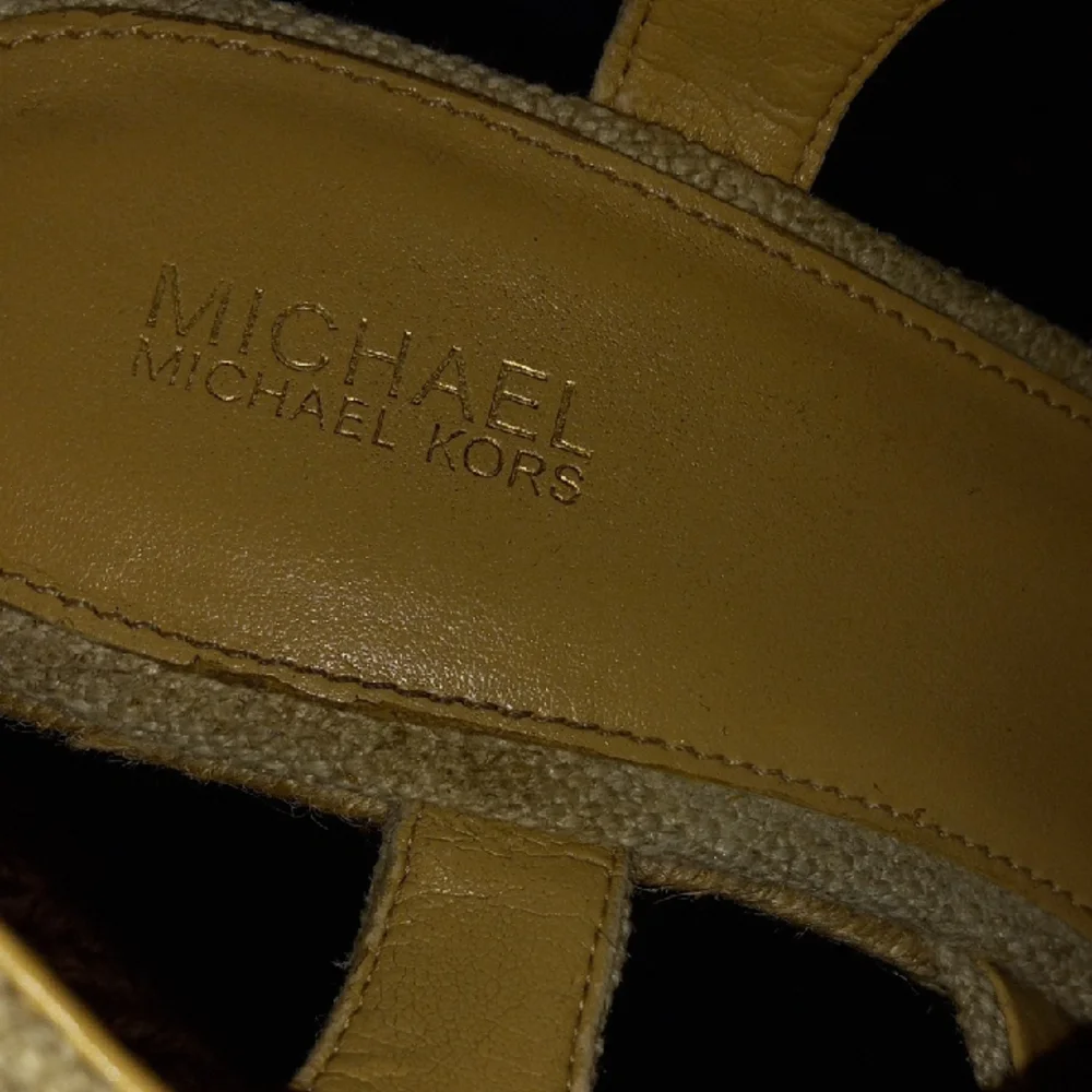 Michael Kors Natural Woven Wedges - Picture 2 of 12